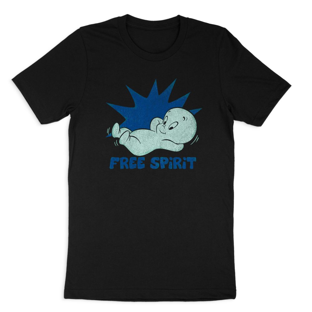 CASPER THE FRIENDLY GHOST FREE SPIRIT SHORT SLEEVE T-SHIRT