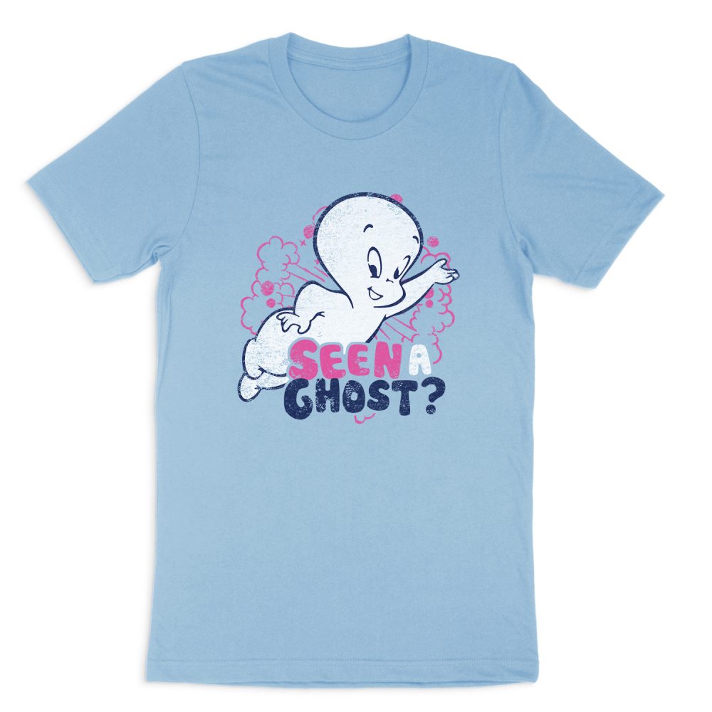 CASPER THE FRIENDLY GHOST SEEN A GHOST SHORT SLEEVE T-SHIRT