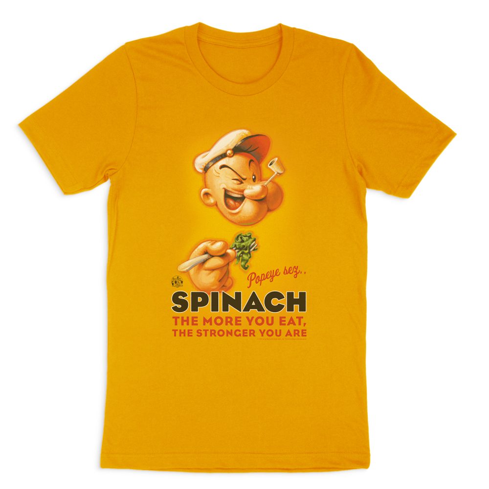 POPEYE SPINACH RETRO SHORT SLEEVE T-SHIRT