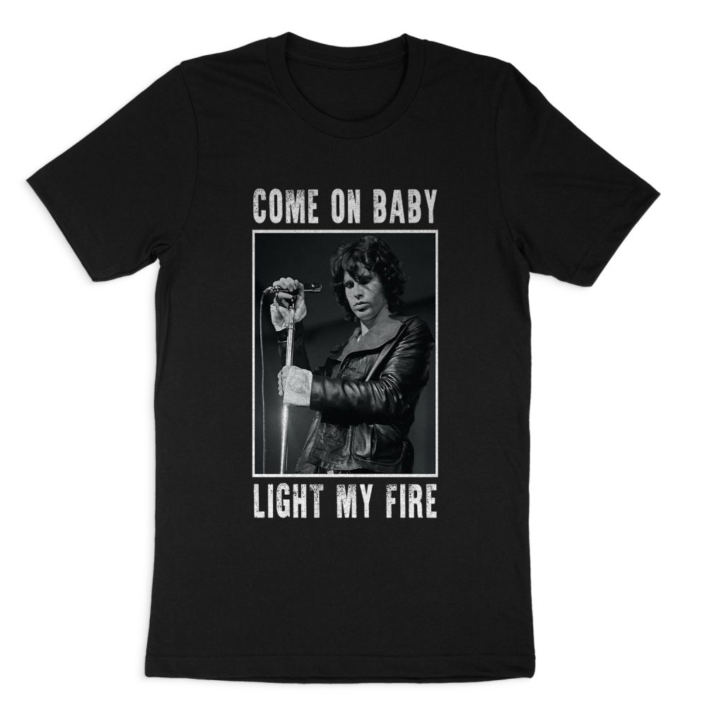 JIM MORRISON LIGHT MY FIRE SHORT SLEEVE T-SHIRT