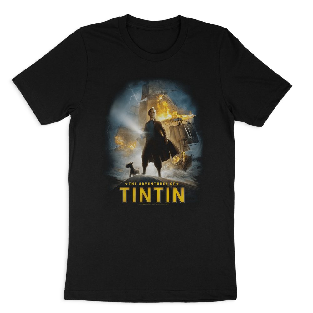 THE ADVENTURES OF TINTIN POSTER SHORT SLEEVE T-SHIRT