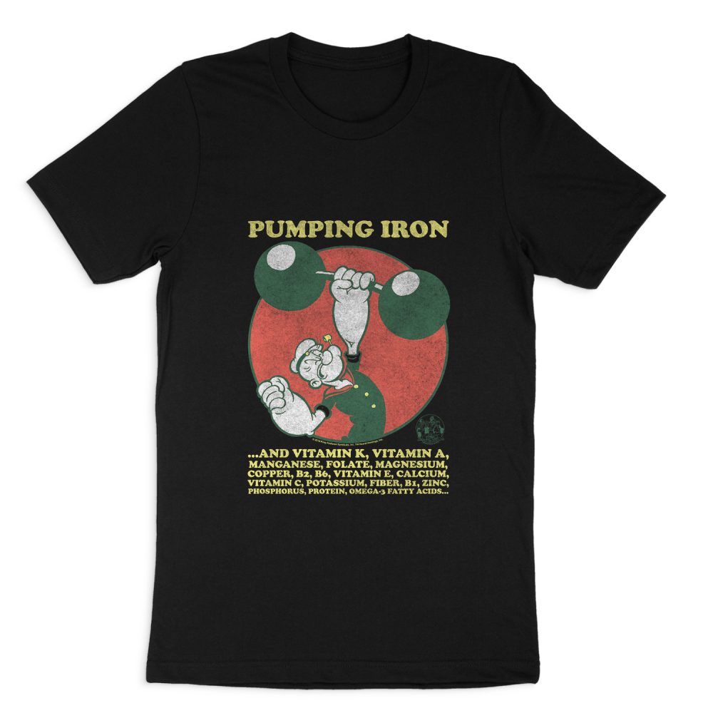 POPEYE PUMPING IRON SHORT SLEEVE T-SHIRT