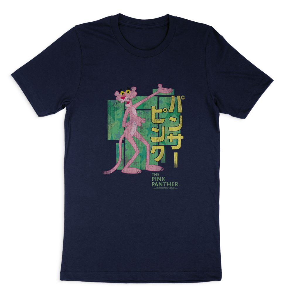 PINK PANTHER ASIAN LETTERS SHORT SLEEVE T-SHIRT
