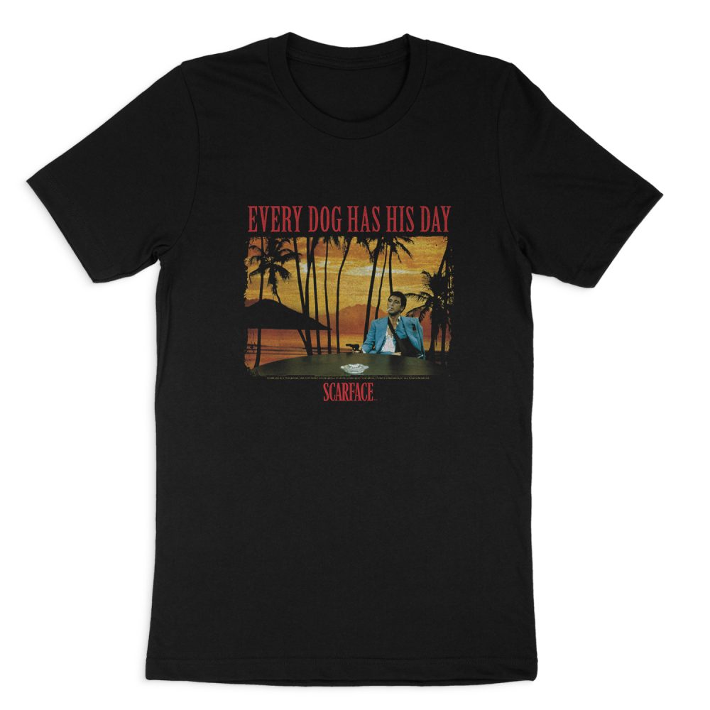 SCARFACE A DOG DAY SHORT SLEEVE T-SHIRT
