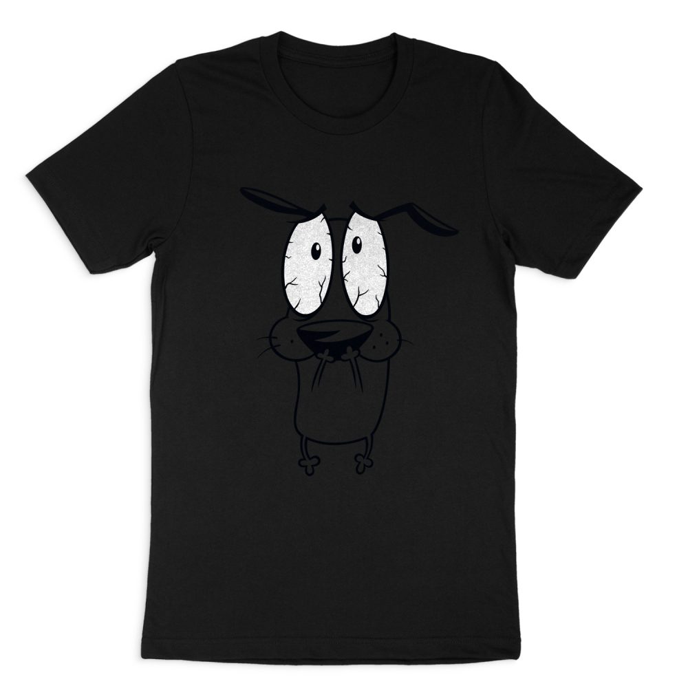 COURAGE THE COWARDLY DOG SCARED SHORT SLEEVE T-SHIRT