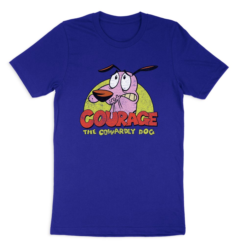 COURAGE THE COWARDLY DOG COLORFUL COURAGE SHORT SLEEVE T-SHIRT