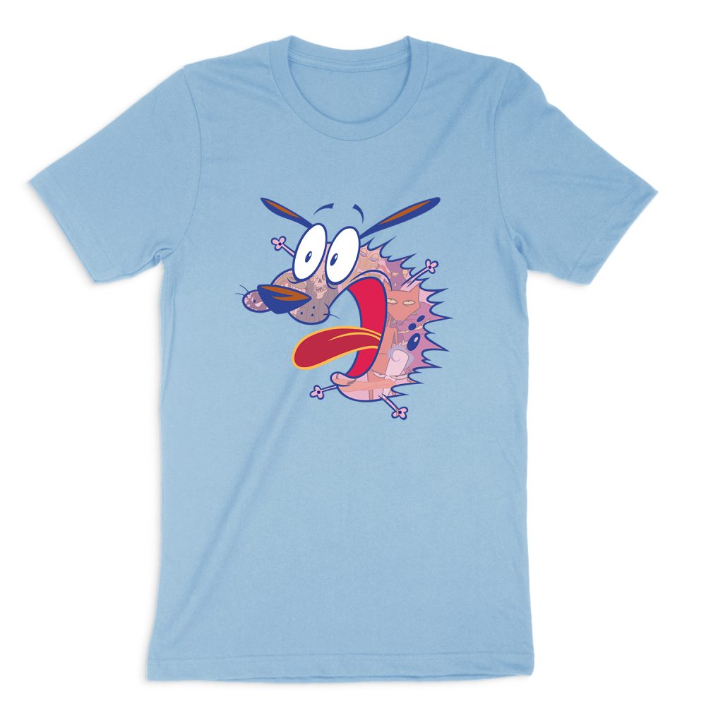 COURAGE THE COWARDLY DOG EVIL INSIDE SHORT SLEEVE T-SHIRT