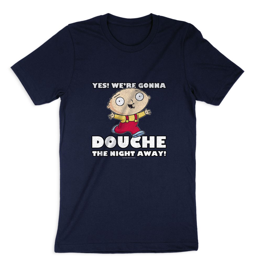 FAMILY GUY DOUCHE THE NIGHT AWAY SHORT SLEEVE T-SHIRT