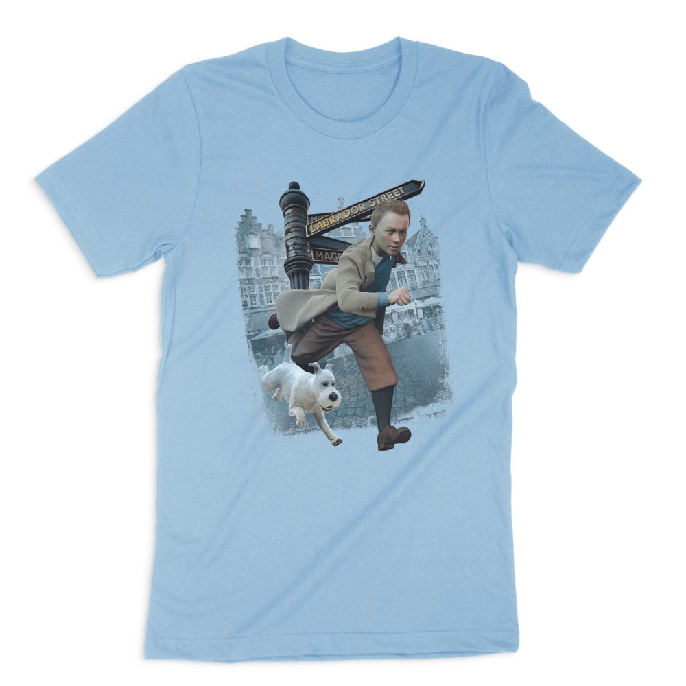 THE ADVENTURES OF TINTIN LABRADOR STREET SHORT SLEEVE T-SHIRT