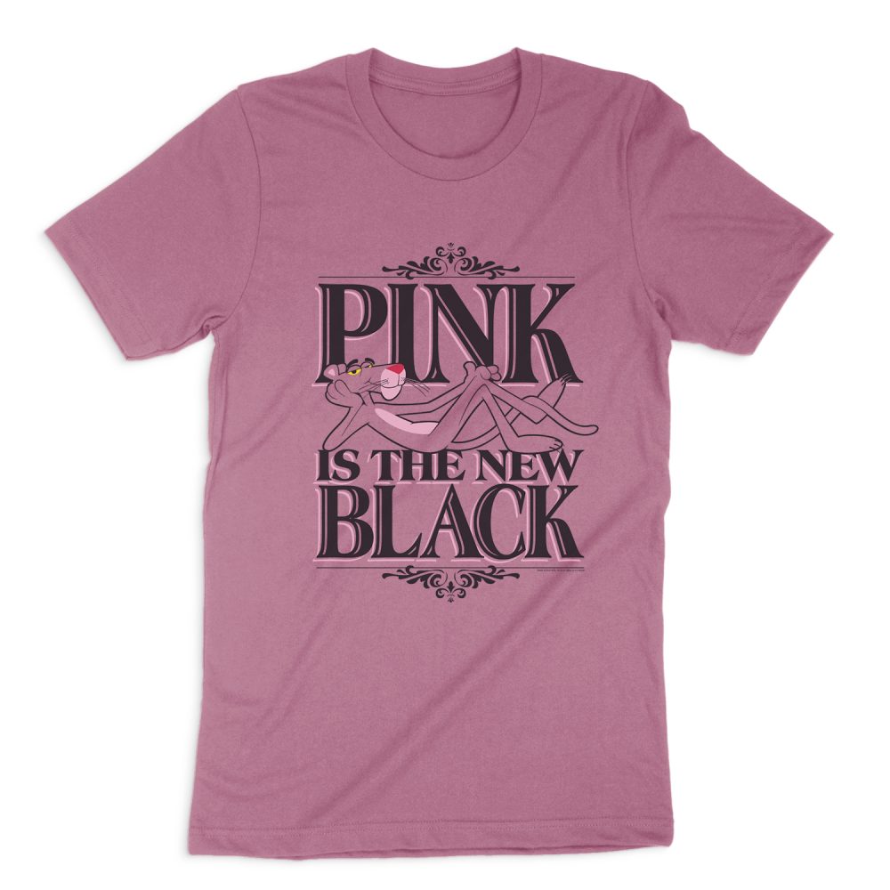 PINK PANTHER THE NEW BLACK SHORT SLEEVE T-SHIRT