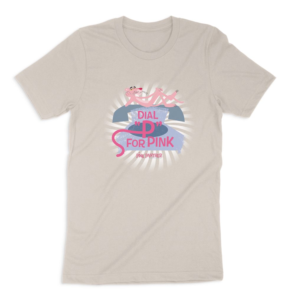 PINK PANTHER DIAL P FOR PINK SHORT SLEEVE T-SHIRT