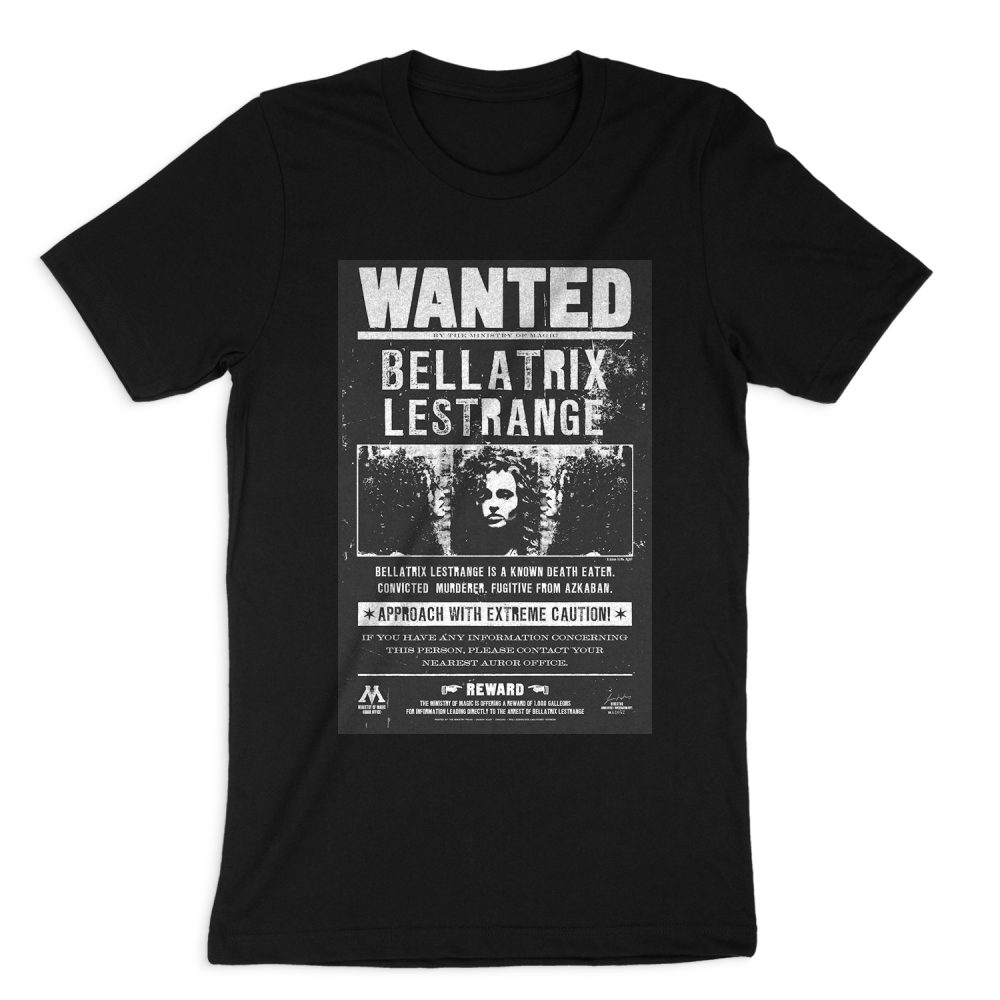HARRY POTTER WANTED BELLATRIX SHORT SLEEVE T-SHIRT