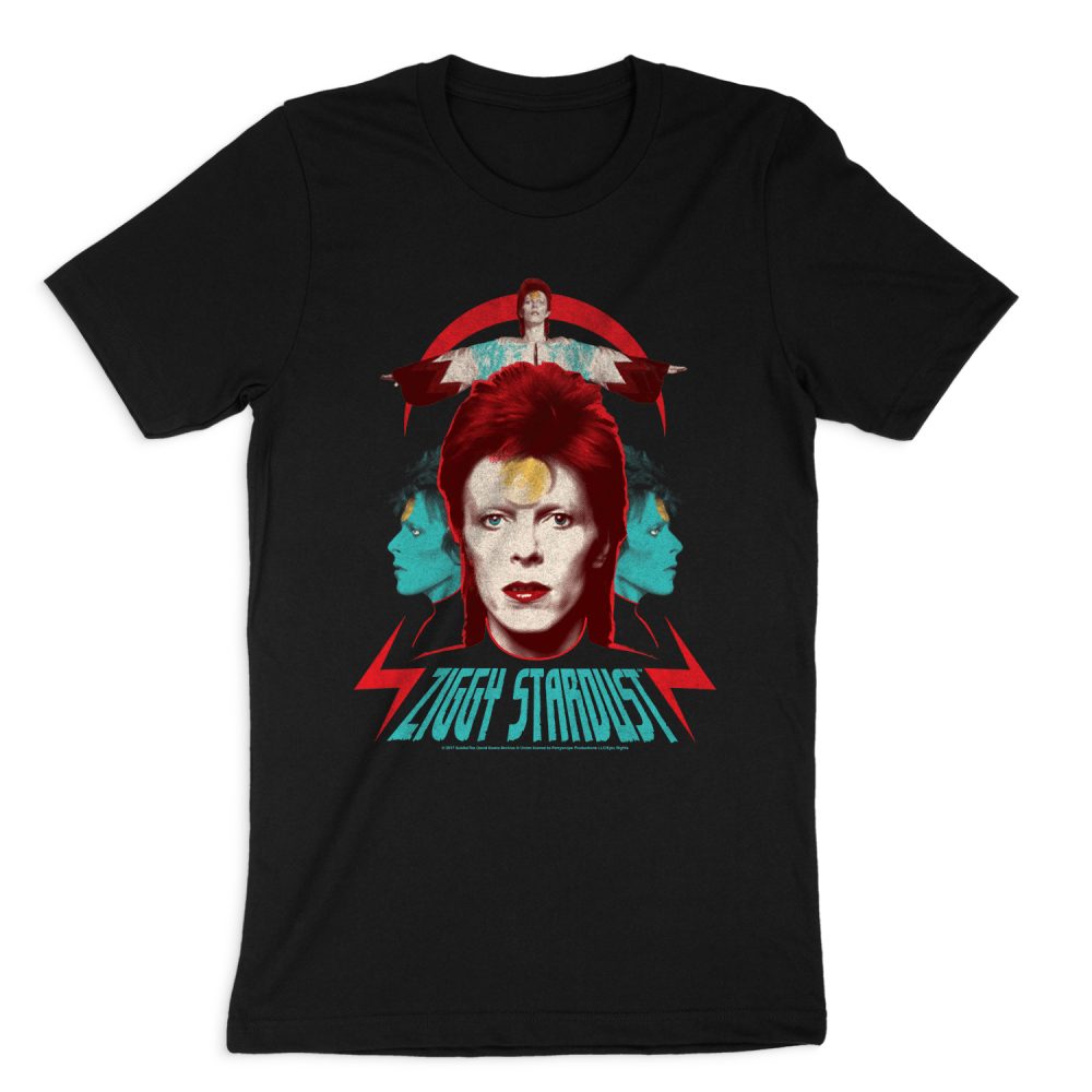 DAVID BOWIE ZIGGY HEADS SHORT SLEEVE T-SHIRT