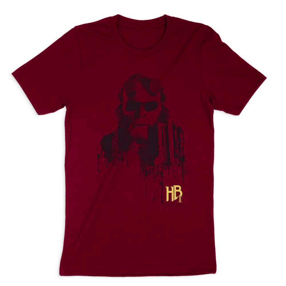 HELLBOY SPLATTER GUN SHORT SLEEVE T-SHIRT