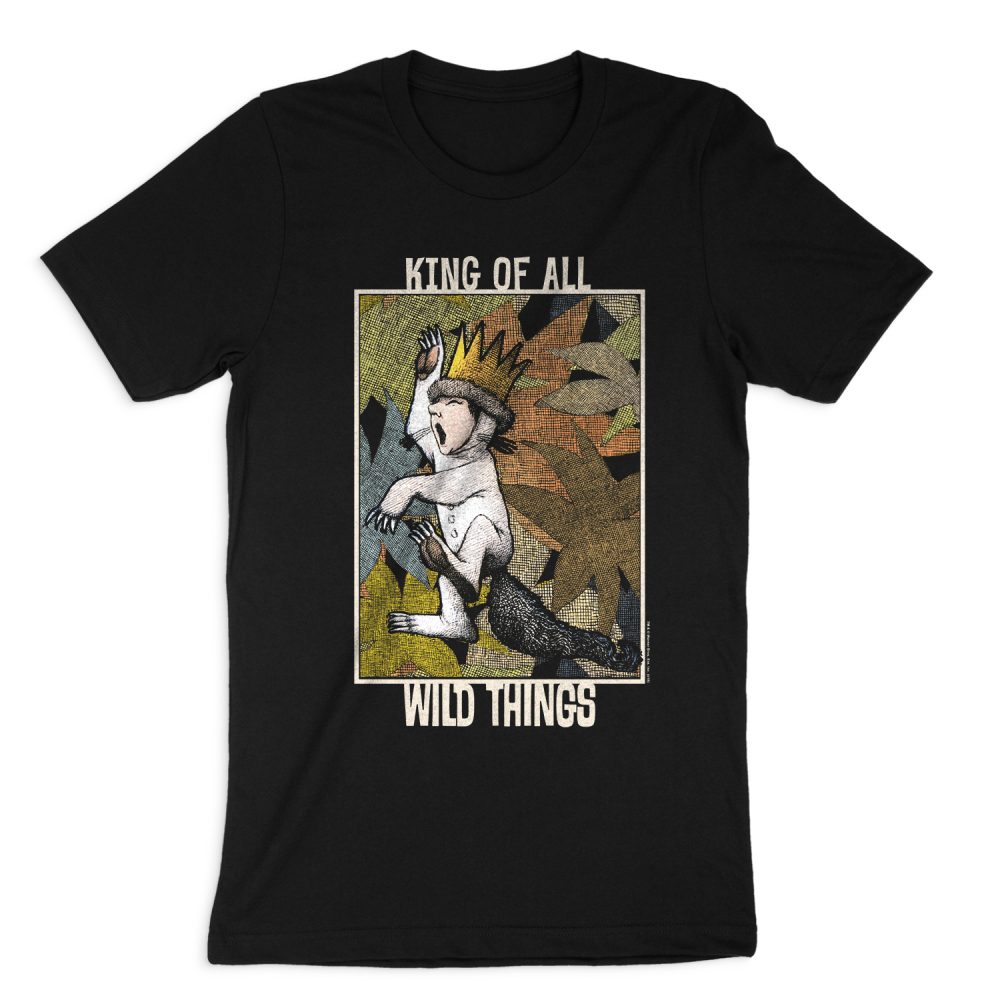 WHERE THE WILD THINGS ARE KING OF ALL WILD THINGS SHORT SLEEVE T-SHIRT