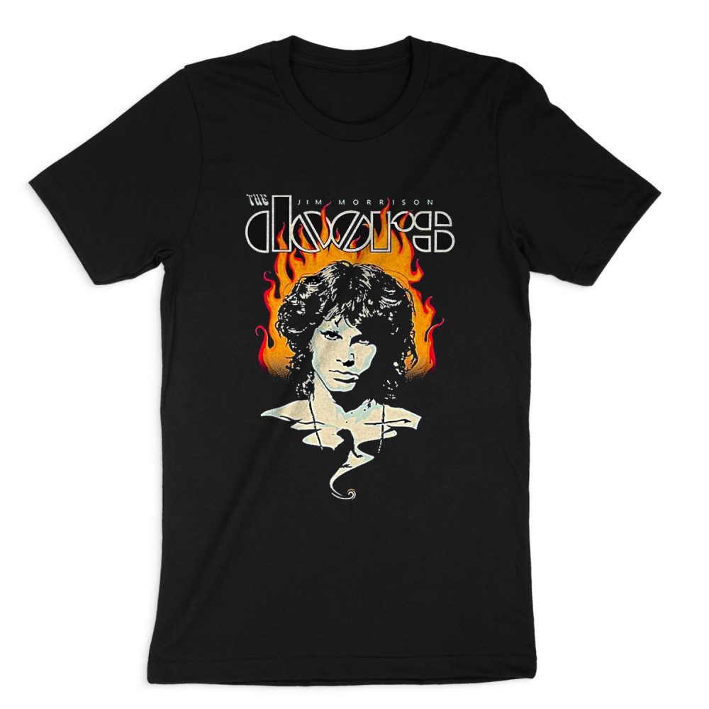 JIM MORRISON FIRE SHORT SLEEVE T-SHIRT