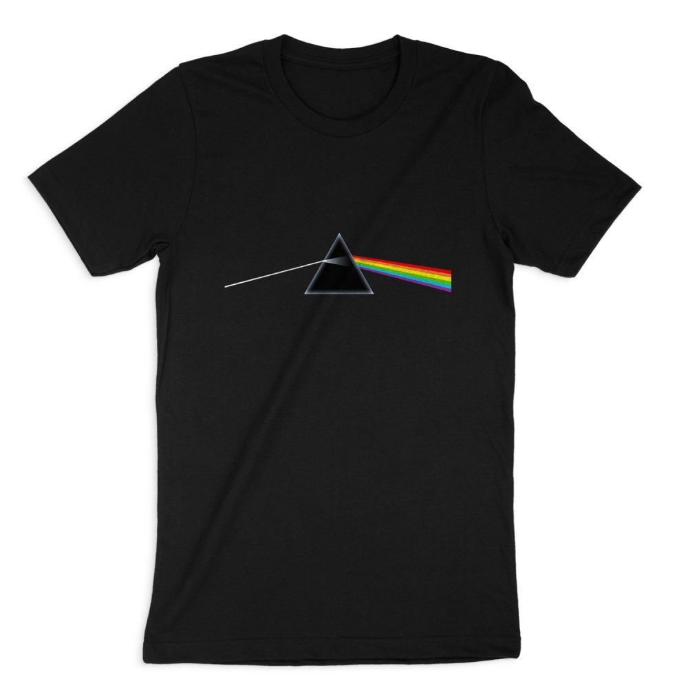 PINK FLOYD DARK SIDE OF THE MOON ALBUM COVER SHORT SLEEVE T-SHIRT