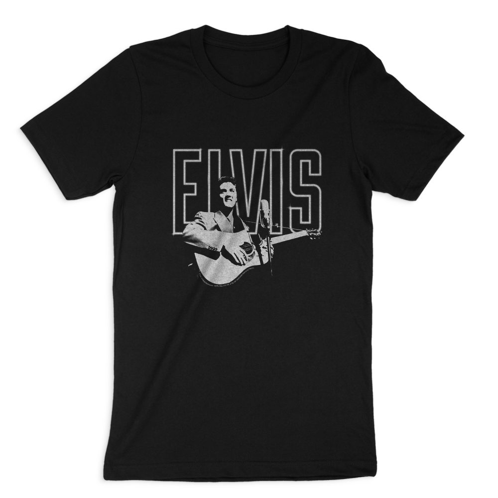 ELVIS PRESLEY WHITE GLOW SHORT SLEEVE T-SHIRT