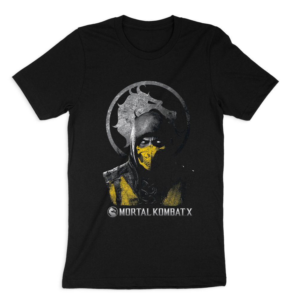 MORTAL KOMBAT SCORPION BUST SHORT SLEEVE T-SHIRT