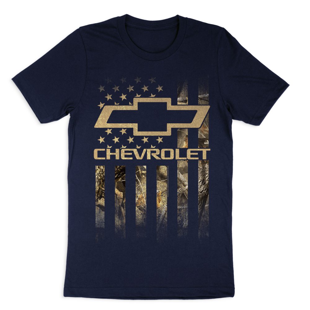 CHEVROLET CAMO FLAG SHORT SLEEVE T-SHIRT