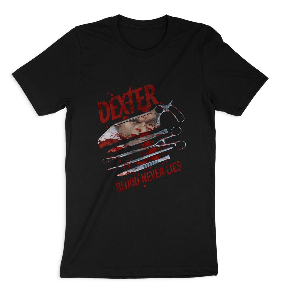 DEXTER BLOOD NEVER LIES SHORT SLEEVE T-SHIRT