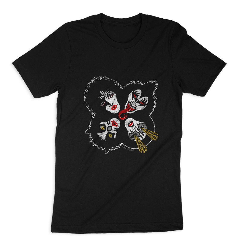 KISS ROCK AND ROLL HEADS SHORT SLEEVE T-SHIRT