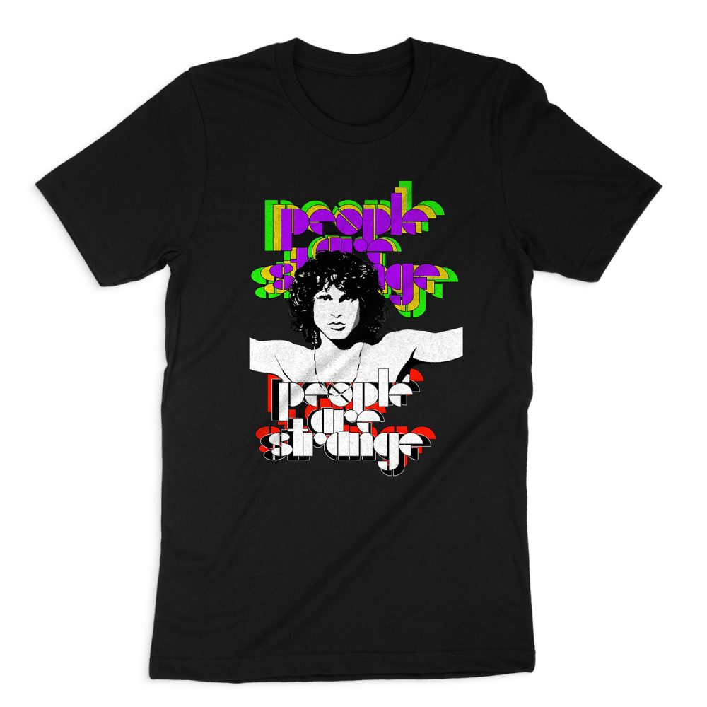 JIM MORRISON PEOPLE ARE STRANGE SHORT SLEEVE T-SHIRT