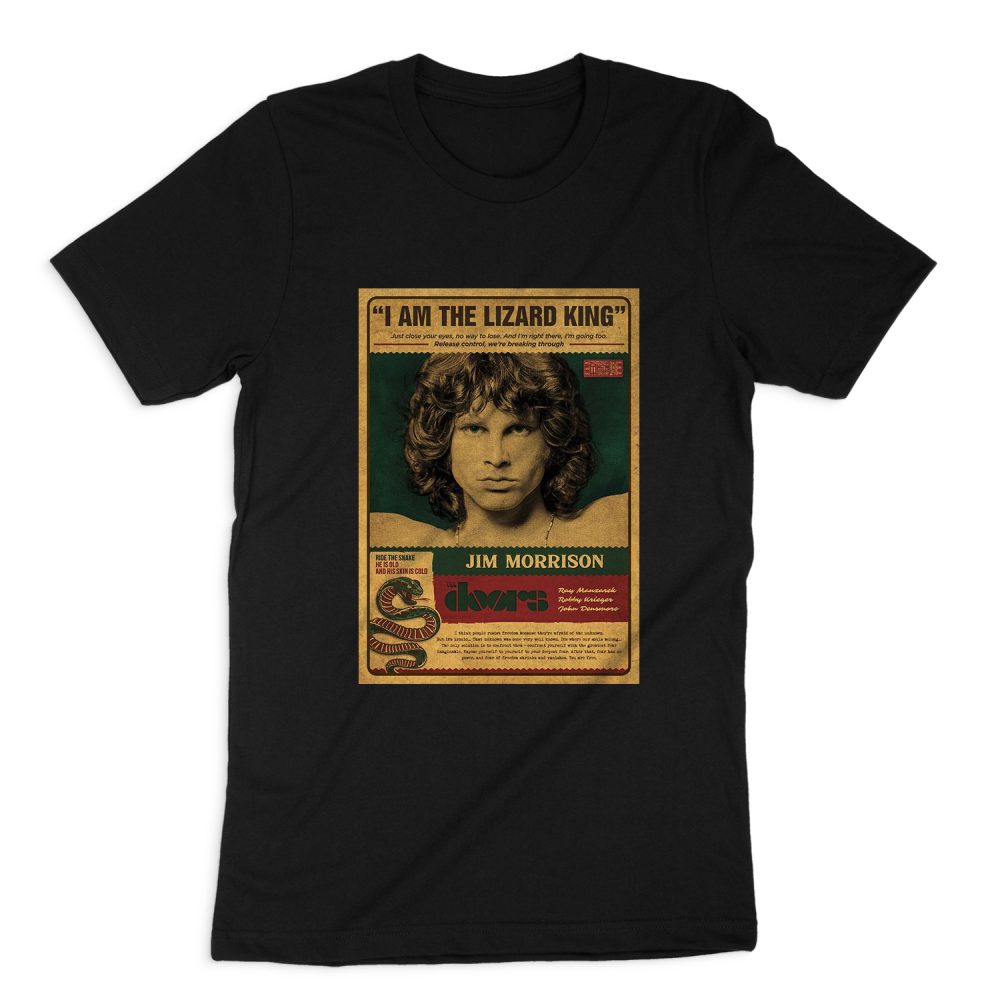 JIM MORRISON POSTER SHORT SLEEVE T-SHIRT