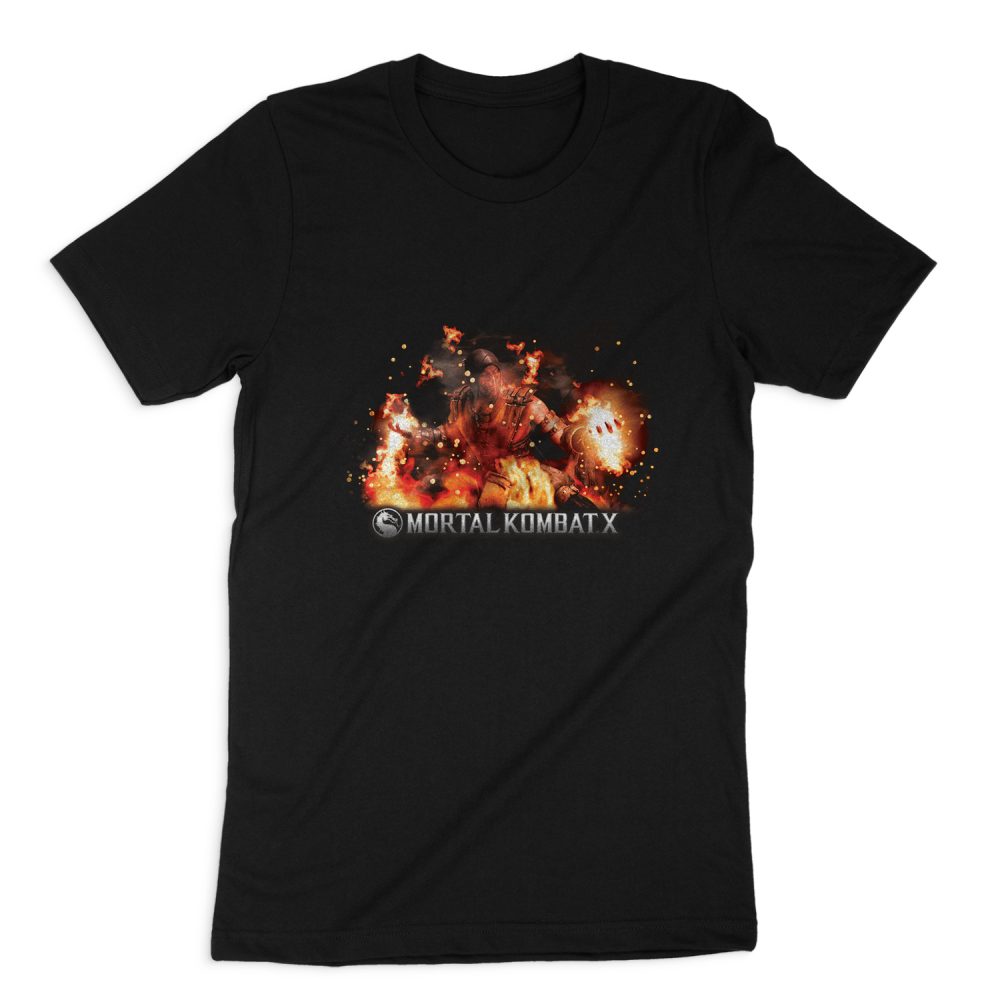 MORTAL KOMBAT SCORPIO FLAMES SHORT SLEEVE T-SHIRT