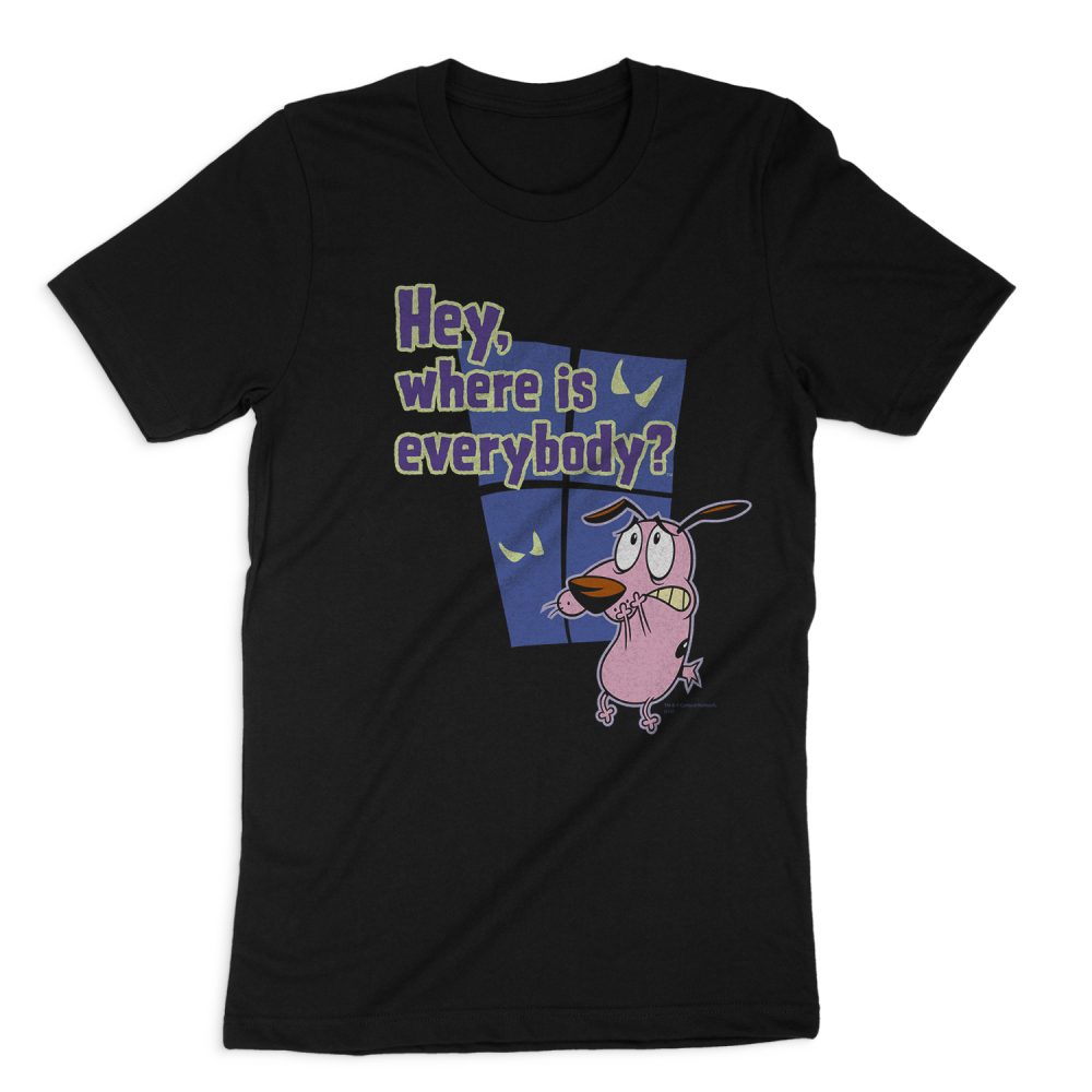 COURAGE WHERE IS EVERYBODY SHORT SLEEVE T-SHIRT