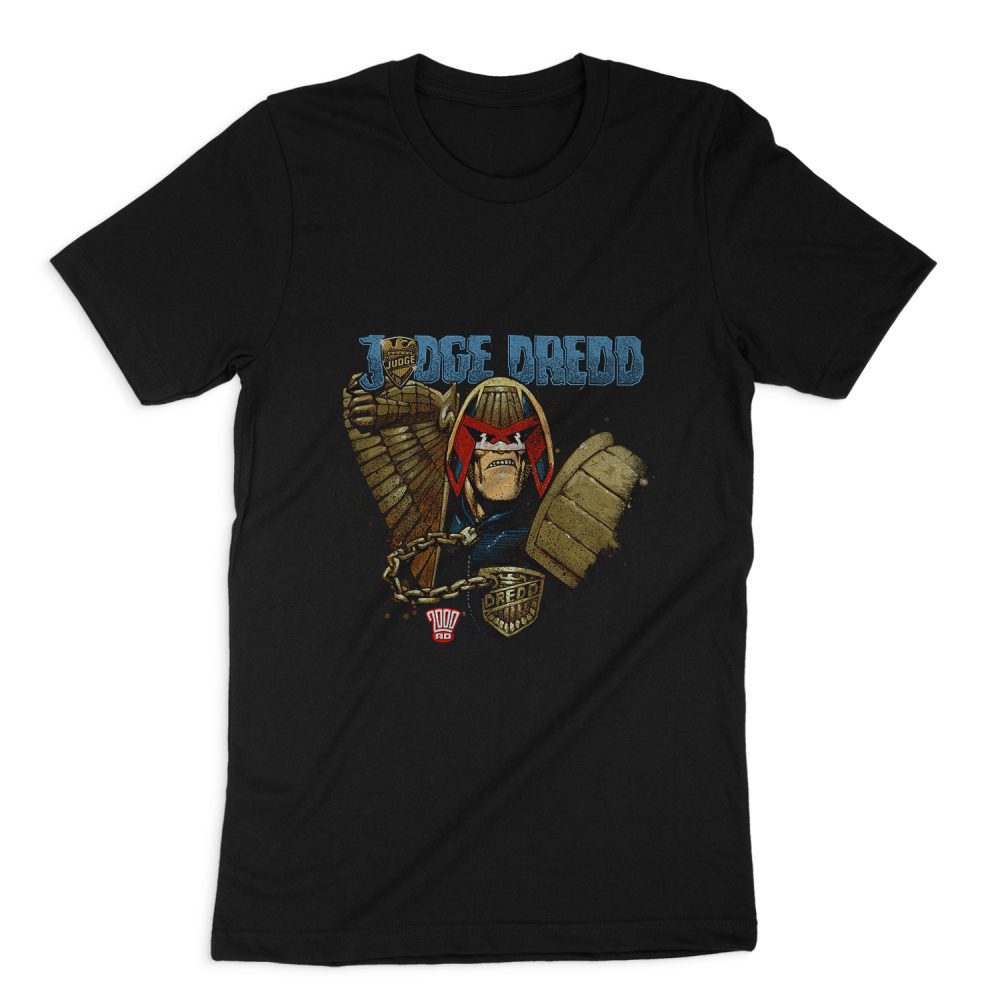 JUDGE DREDD SMILE SCUMBAG SHORT SLEEVE -TSHIRT