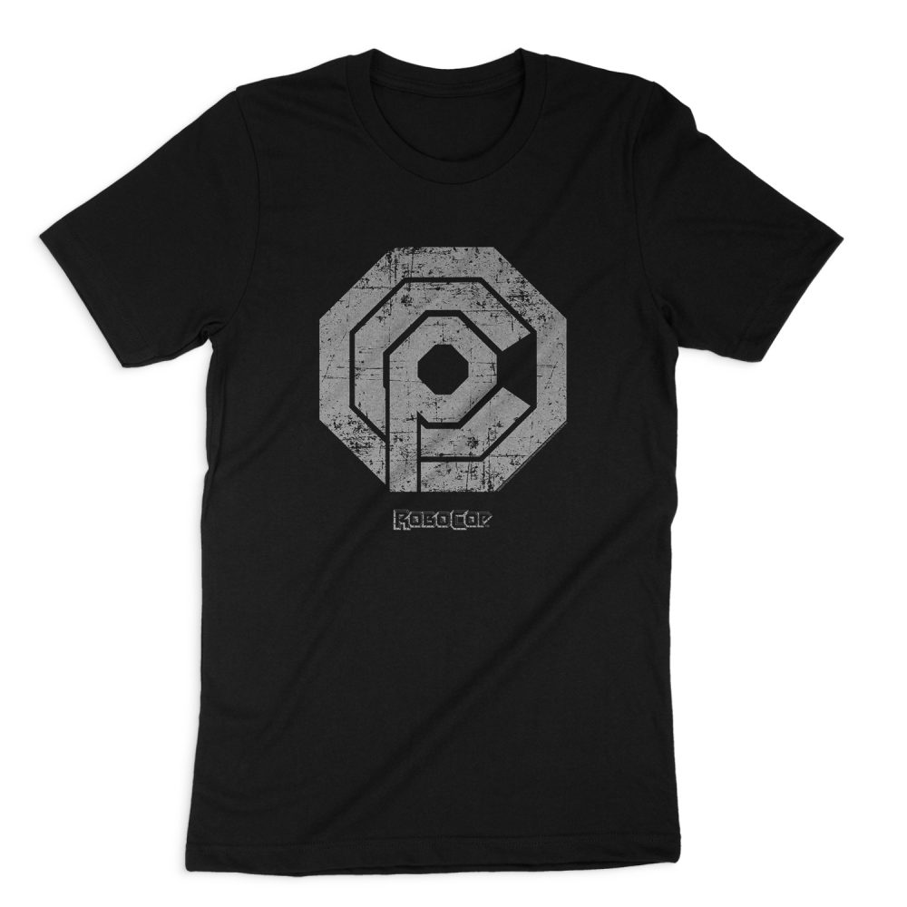ROBOCOP DISTRESSED OCP LOGO SHORT SLEEVE T-SHIRT
