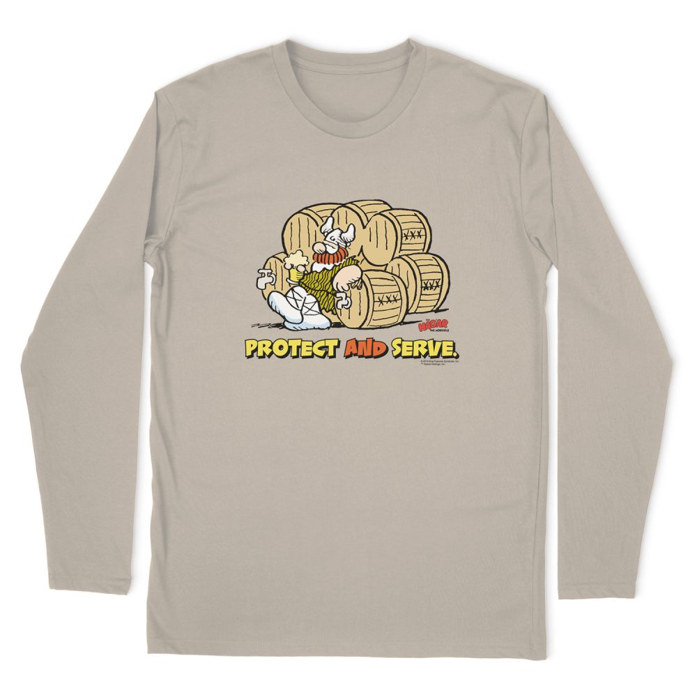 HAGAR THE HORRIBLE PROTECT & SERVE LONG SLEEVE T-SHIRT