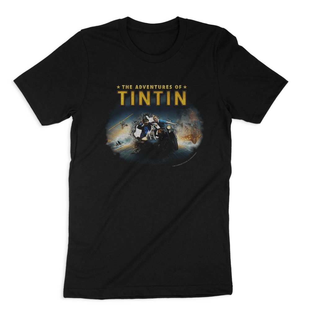 THE ADVENTURES OF TINTIN JOURNEY SHORT SLEEVE T-SHIRT