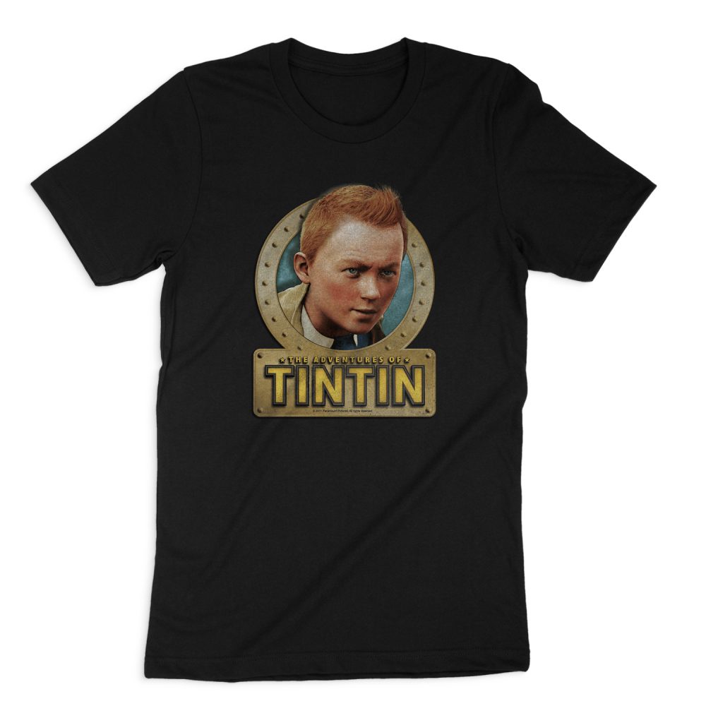 THE ADVENTURES OF TINTIN METAL SHORT SLEEVE T-SHIRT