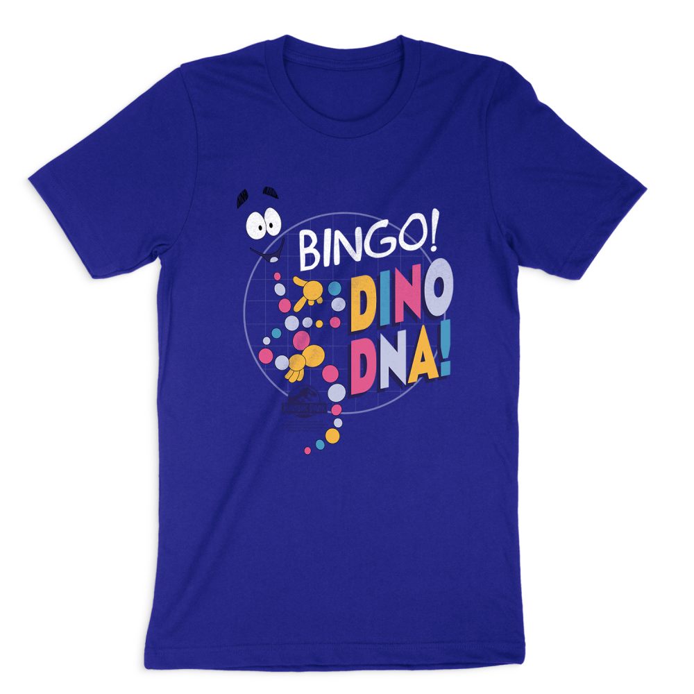 JURASSIC PARK BINGO DINO DNA SHORT SLEEVE T-SHIRT