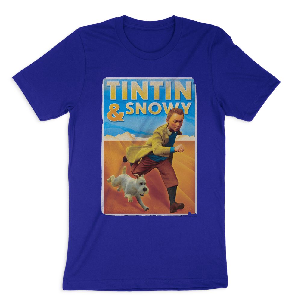 TINTIN, THE ADVENTURES OF TINTIN & SNOWY SHORT SLEEVE T-SHIRT