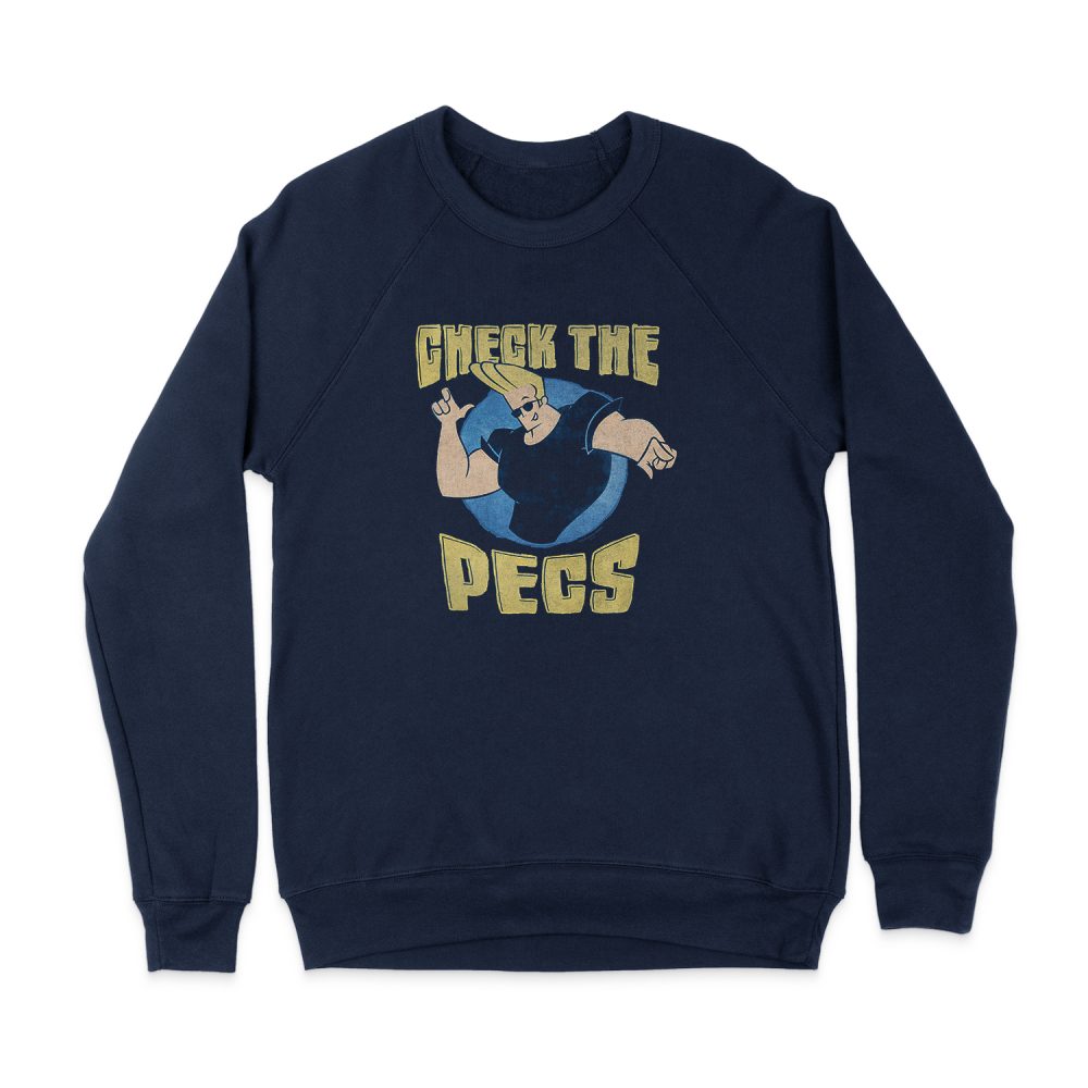 JOHNNY BRAVO CHECK THE PECTS SWEATSHIRT