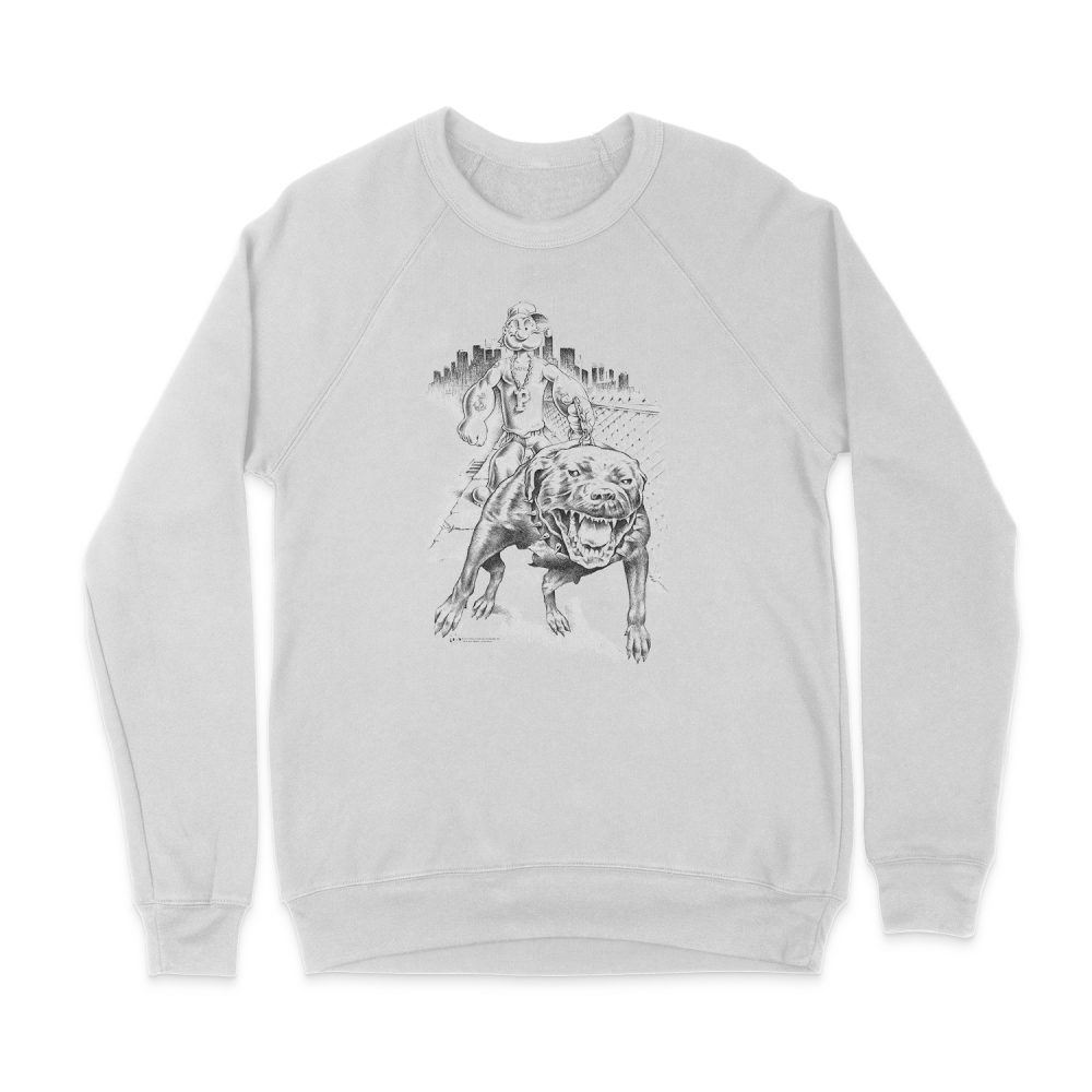 POPEYE WALKING THE DOG SWEATSHIRT