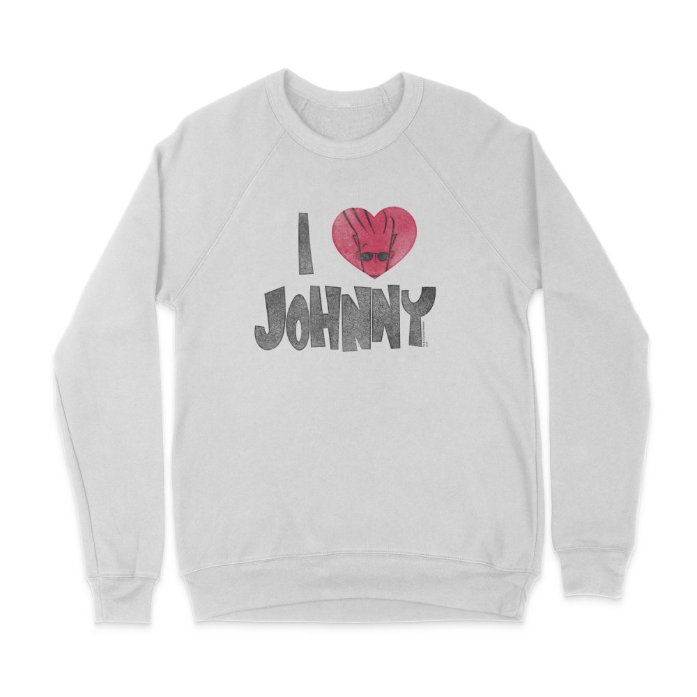 JOHNNY BRAVO I HEART JOHNNY SWEATSHIRT