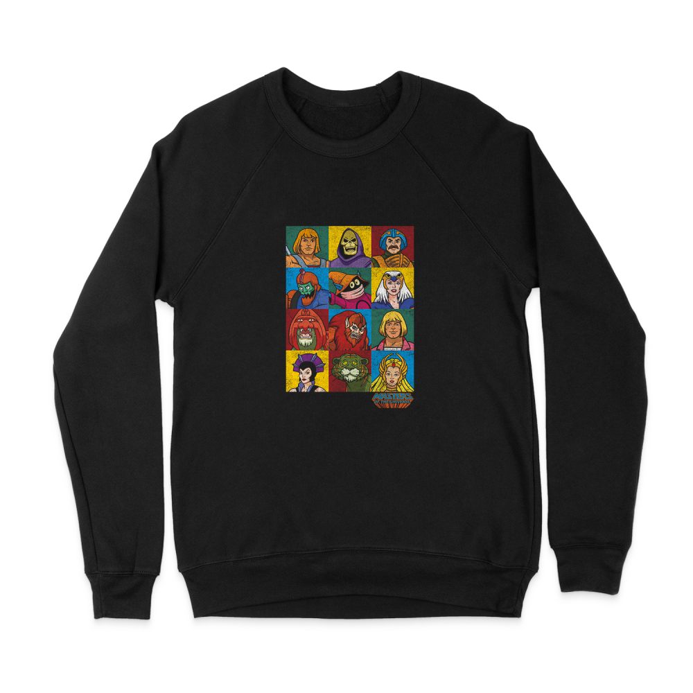 MASTERS OF THE UNIVERSE CHARACTER HEADS SWEATSHIRT