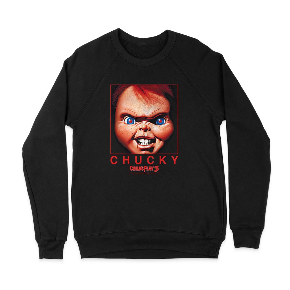 CHILD'S PLAY CHUCKY SQUARED SWEATSHIRT