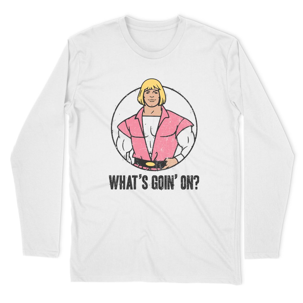 MASTERS OF THE UNIVERSE WHATS GOIN ON LONG SLEEVE T-SHIRT