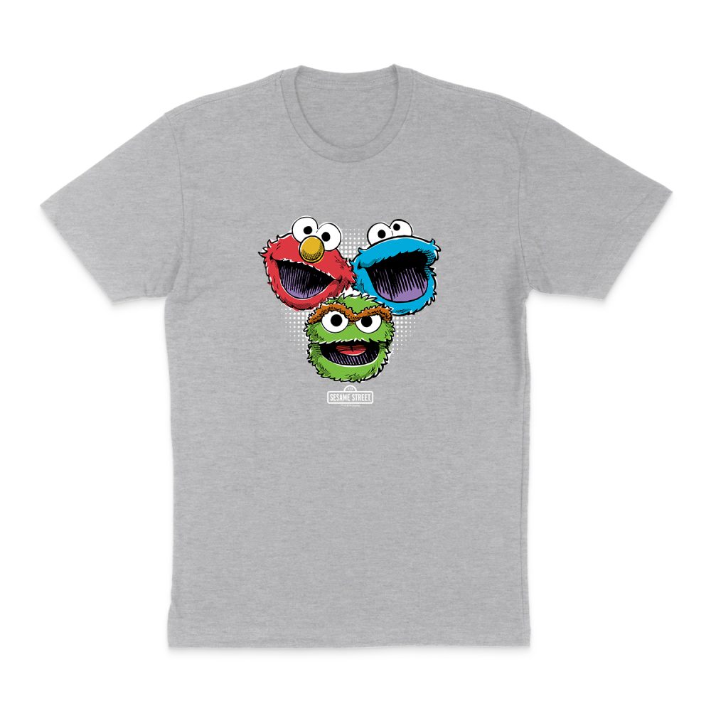 SESAME STREET HALFTONE HEADS SHORT SLEEVE T-SHIRT