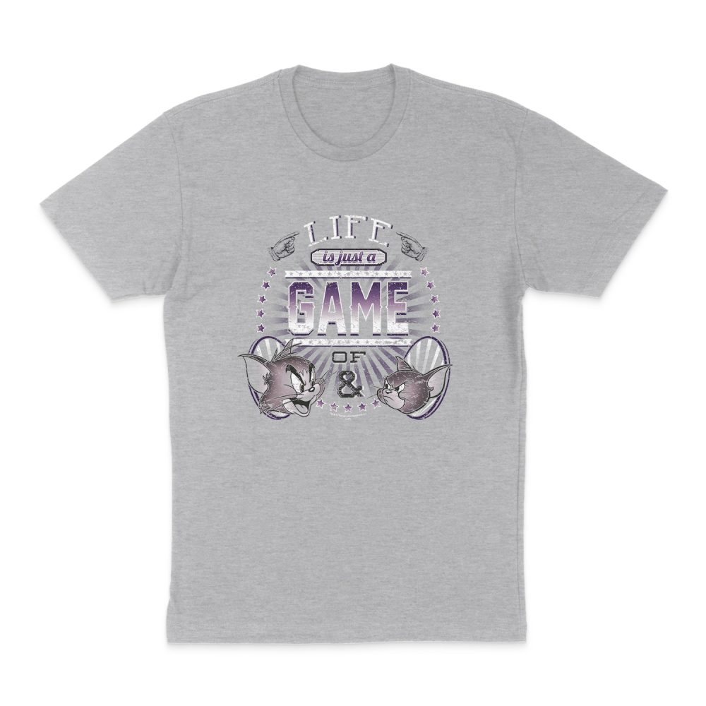 TOM AND JERRY LIFE IS A GAME #2 SHORT SLEEVE T-SHIRT