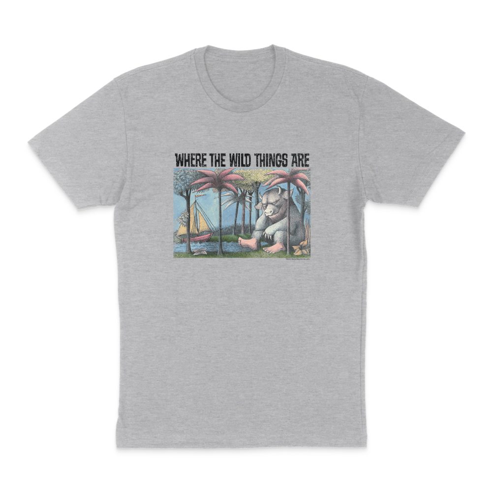 WHERE THE WILD THINGS ARE COVER ART SHORT SLEEVE T-SHIRT