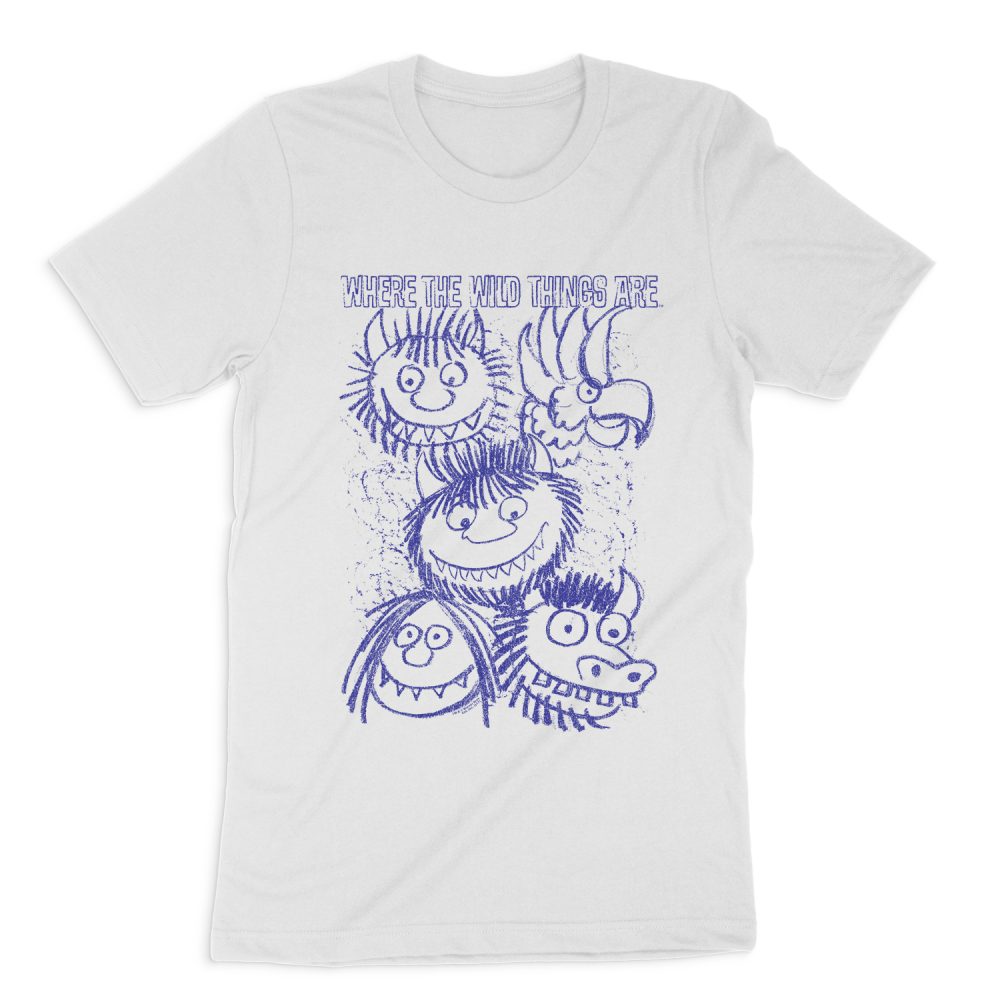 WHERE THE WILD THINGS ARE WILD SKETCH SHORT SLEEVE T-SHIRT