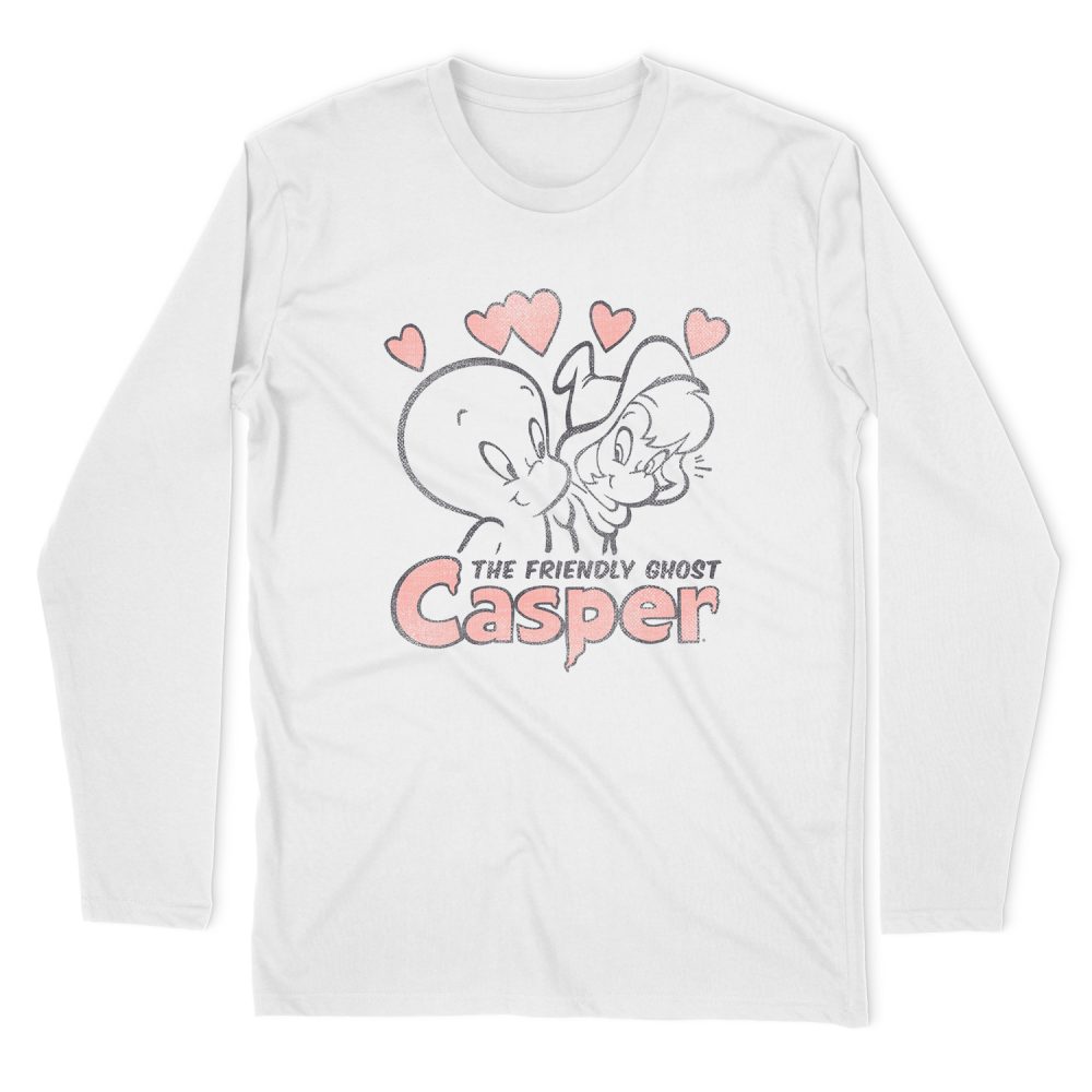 CASPER THE FRIENDLY GHOST HEARTS LONG SLEEVE T-SHIRT