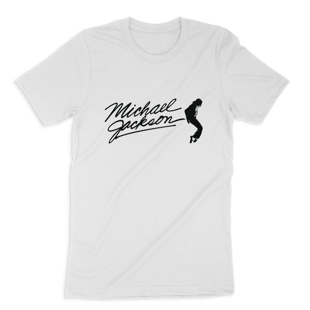 BLACK AND WHITE MICHAEL JACKSON SHORT SLEEVE T-SHIRT