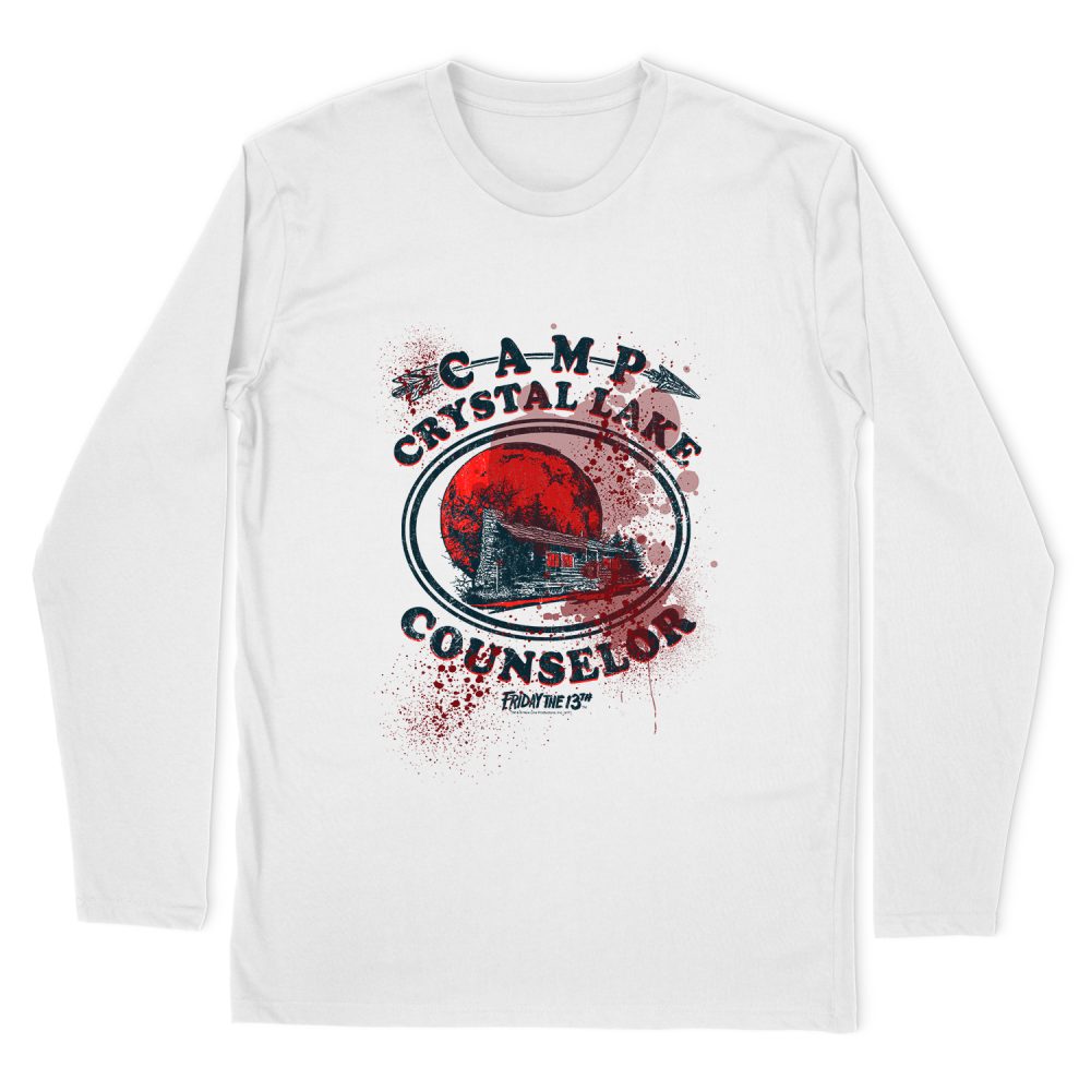 FRIDAY THE 13TH CAMP COUNSELOR VICTIM LONG SLEEVE T-SHIRT